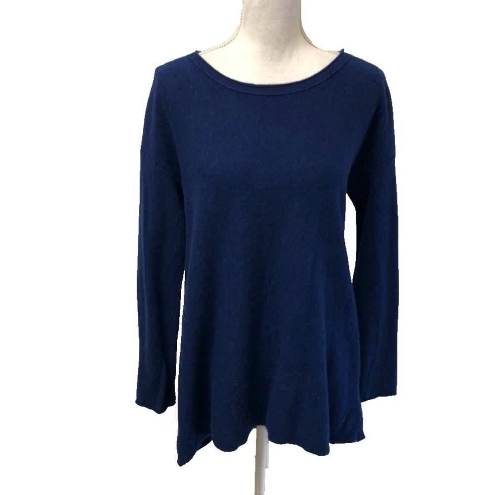 Sutton Studio Cashmere Sweater Jumper Womens Large Blue Mid Length Normcore